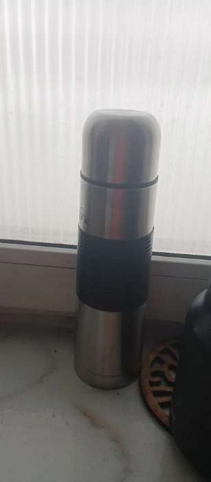 Фотография покупателя товара Термос Мастер К «Гильза», 500 мл, с кружкой, сохраняет тепло 24 ч, нержавеющая сталь, серебристый - Фото 2