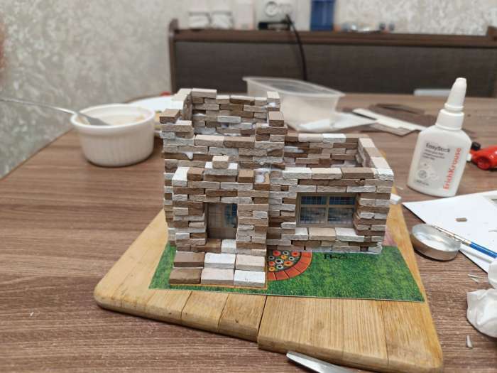 Фотография покупателя товара Конструктор из кирпичиков Архитектурное моделирование «Домик» 400 элементов - Фото 1