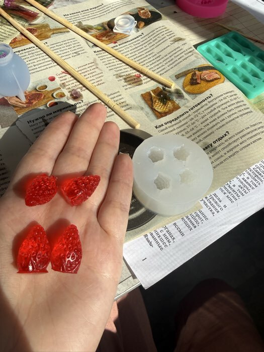 Фотография покупателя товара Молд силиконовый «Земляника» - Фото 1