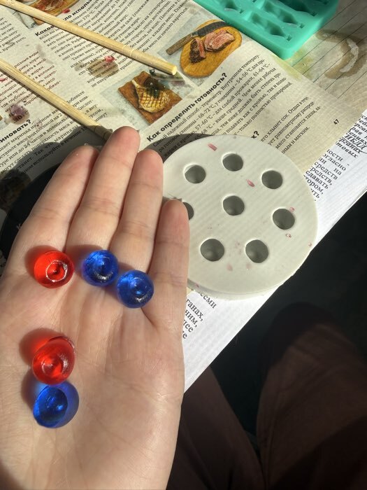 Фотография покупателя товара Молд силиконовый «Черника» 8 предметов 1.4×7.4×7.4 см - Фото 1