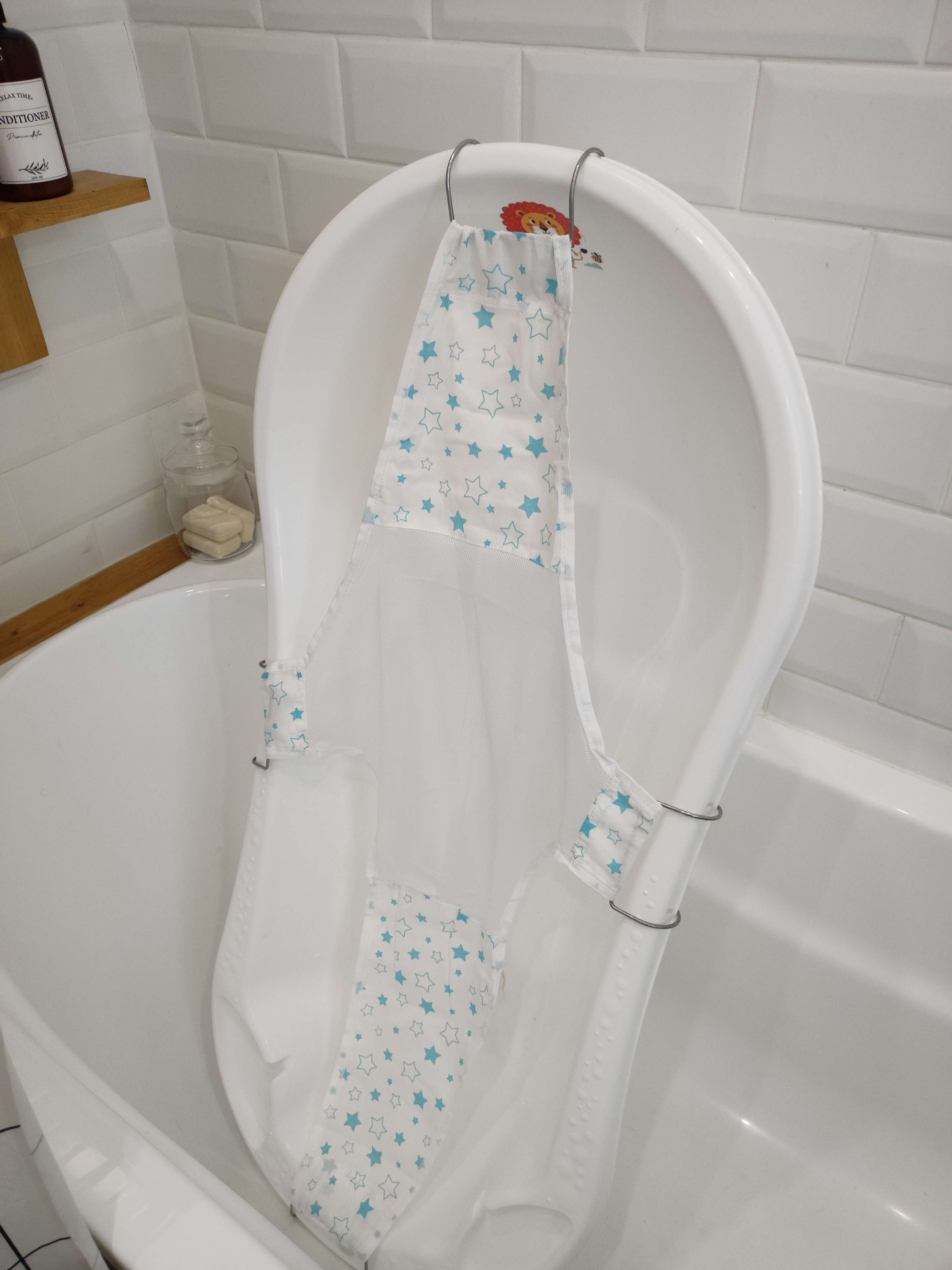 Фотография покупателя товара Гамак для купания новорожденных, сетка для ванночки детской, «Куп-куп» 100 cм., Premium, цвет МИКС - Фото 2