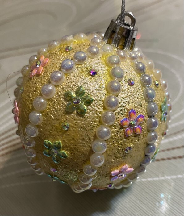 Фотография покупателя товара Ёлочные игрушки «Волшебная ночь», шары новогодние, d=6 см, набор 6 шт., серебро - Фото 2