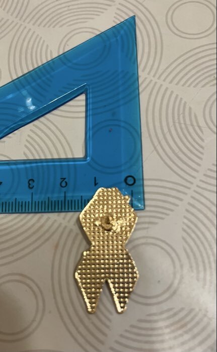 Фотография покупателя товара Значок «Георгиевская лента с флагом России», цветной в золоте - Фото 2