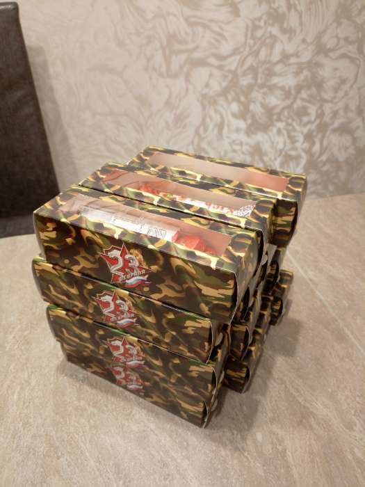 Фотография покупателя товара Коробка подарочная с окном «С любовью», 18×5.5×5.5 см, самосборная - Фото 5