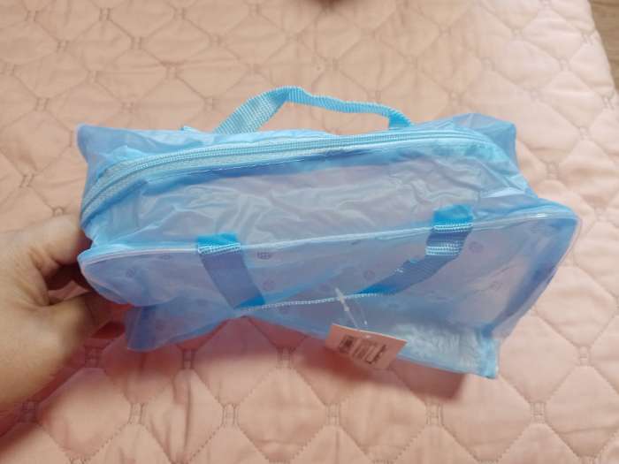 Фотография покупателя товара Косметичка-сумка на молнии для бассейна, с ручками, средний размер, сиреневая - Фото 1