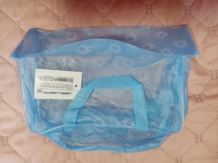 Фотография покупателя товара Косметичка-сумка на молнии для бассейна, с ручками, средний размер, сиреневая - Фото 2