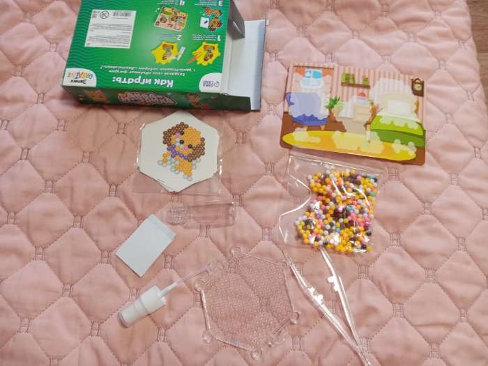 Фотография покупателя товара Набор шариков для аквамозаики «Единорог», 1300 шариков - Фото 2