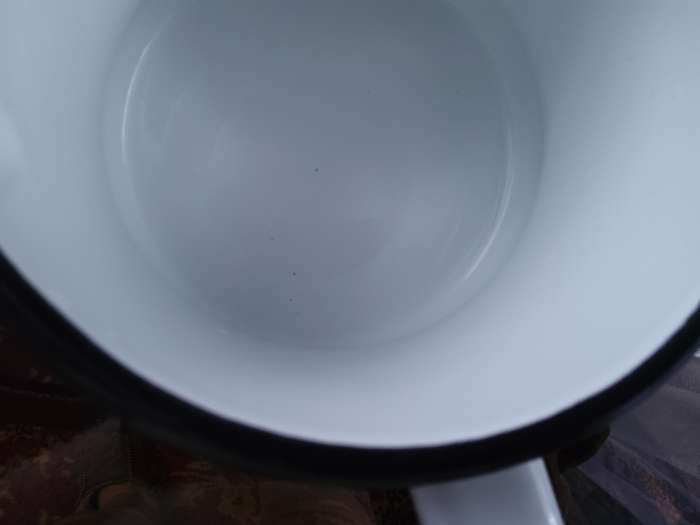 Фотография покупателя товара Ковш эмалированный, 1 л, без декора, белый - Фото 1