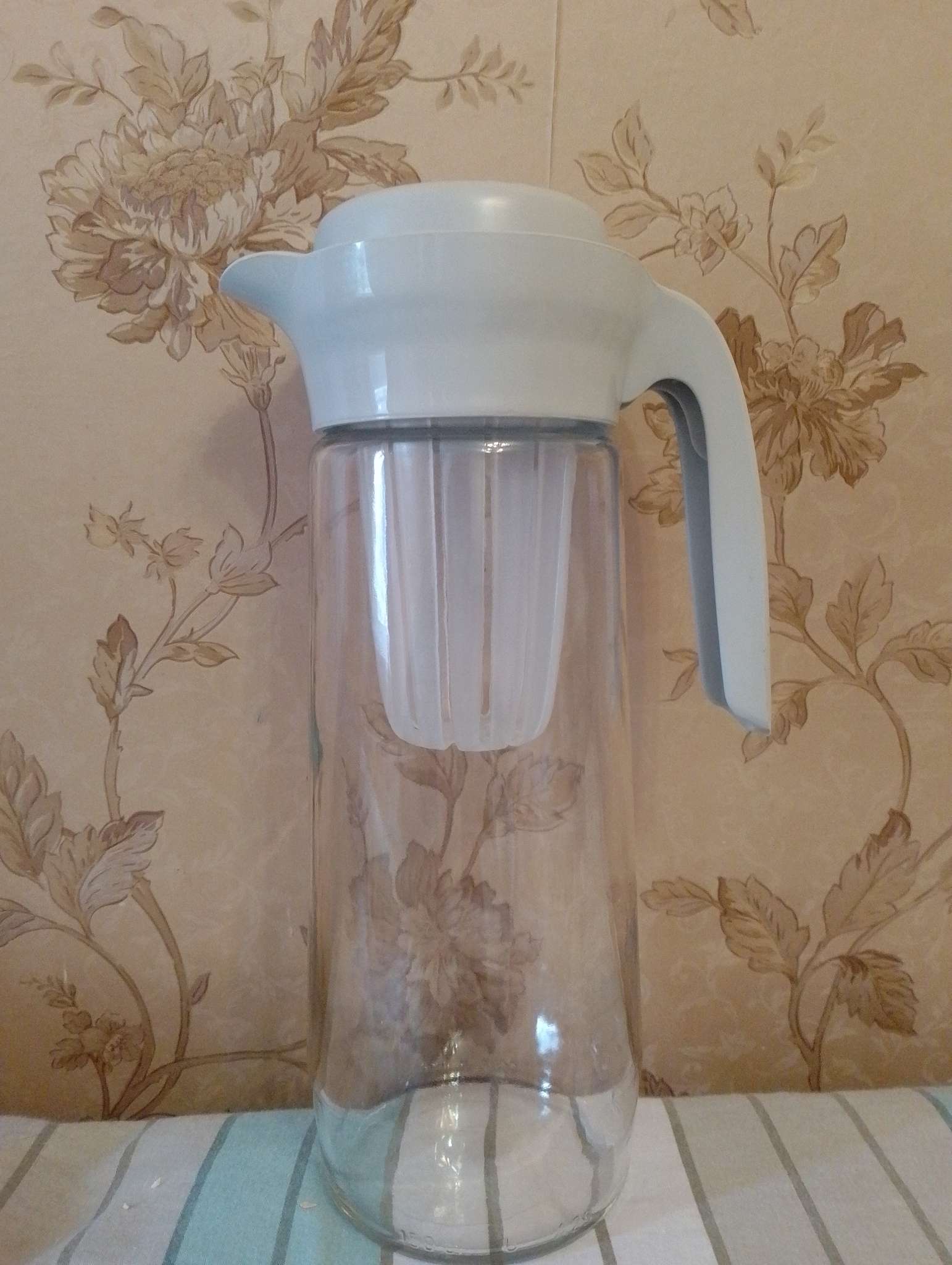 Фотография покупателя товара Кувшин Renga «Дэйзи», 1.5 л, 10×29 см, с пластиковым фильтром, стекло, прозрачный - Фото 1