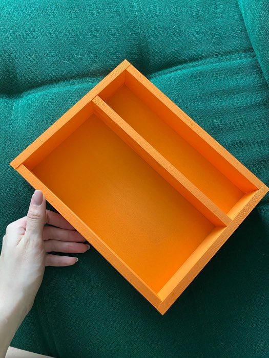 Фотография покупателя товара Кашпо деревянное 25.5×20×4.5 см "Макарунас", оранжевый Дарим Красиво - Фото 2