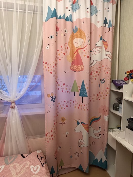 Фотография покупателя товара Шторы портьерные «Этель» Magic, 145×260 см, 2 шт., габардин - Фото 2