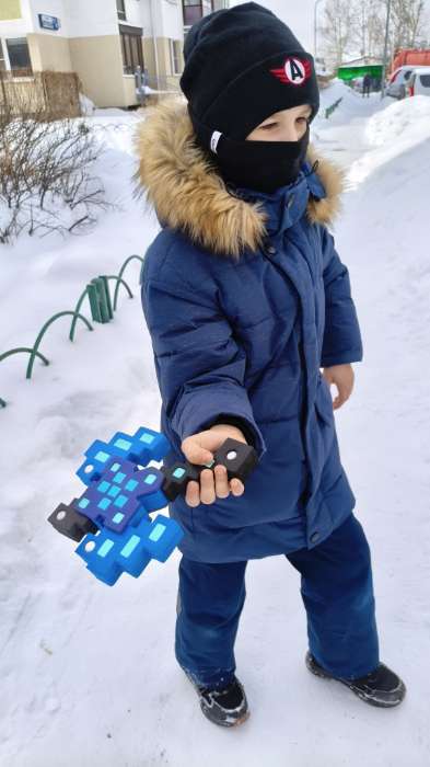 Фотография покупателя товара Конструктор UNICON «Меч героя», мягкий, 42 детали - Фото 1