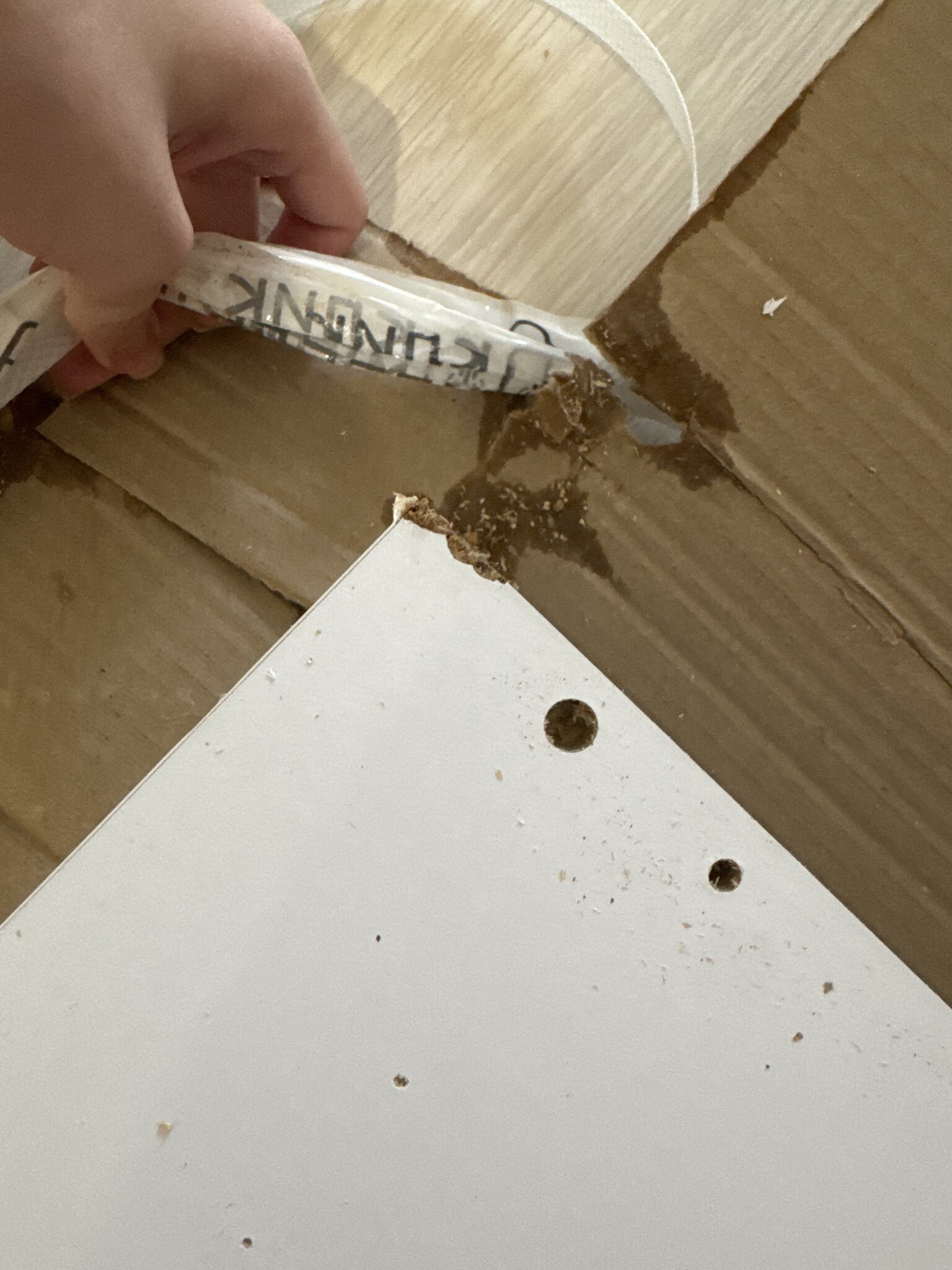 Фотография покупателя товара Шкаф – пенал «Клик Мебель. Мико», с полками, 440×420×2050 мм, цвет белый бриллиант/бетон - Фото 6