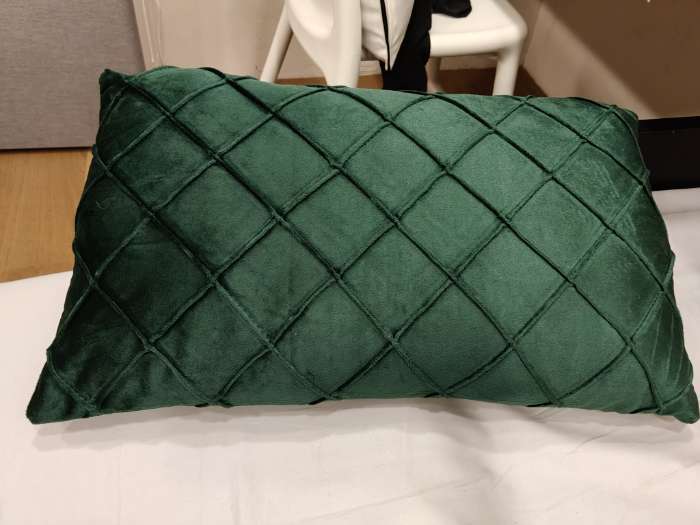 Фотография покупателя товара Подушка декоративная «Этель. Соло», размер 30×50 см, велюр, синяя - Фото 1