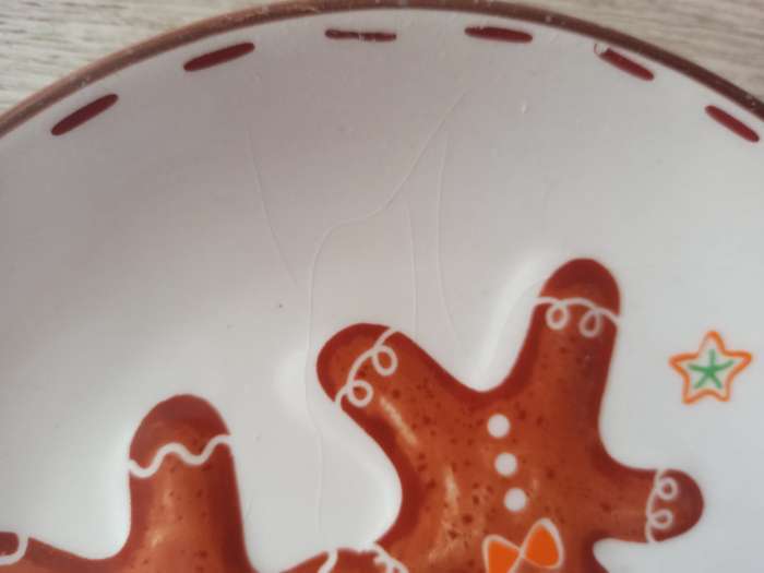 Фотография покупателя товара Тарелка новогодняя Доляна «Имбирные человечки», d=20 см, доломит, белая - Фото 8