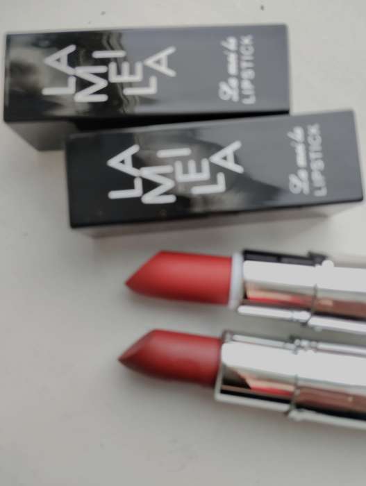 Фотография покупателя товара Помада для губ матовая, 3.5 г, оттенок №4 - Фото 1