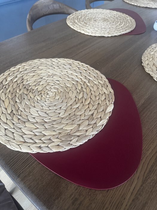 Фотография покупателя товара Салфетка сервировочная на стол Доляна «Тэм», 45×35 см, персиковая - Фото 2