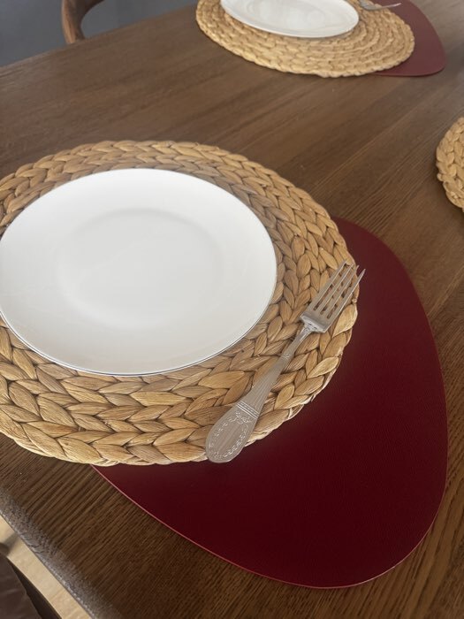 Фотография покупателя товара Салфетка сервировочная на стол Доляна «Тэм», 45×35 см, персиковая - Фото 3