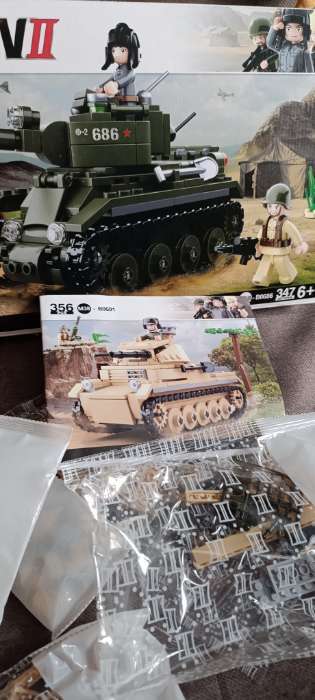 Фотография покупателя товара УЦЕНКА Конструктор Армия Sluban «Боевой танк», 347 деталей - Фото 8