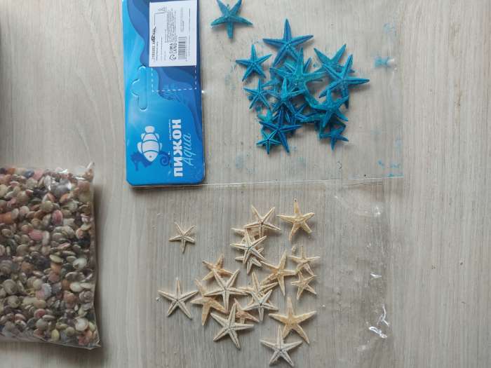 Фотография покупателя товара Набор натуральных морских звезд,  1,5 - 2,5 см, 20 шт