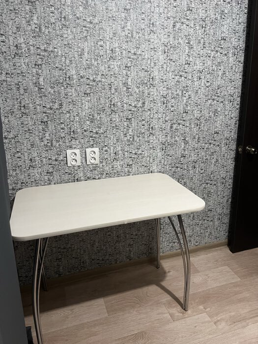 Фотография покупателя товара Стол обеденный LAKSI, 1000×590×750 мм, цвет ясень шимо - Фото 1