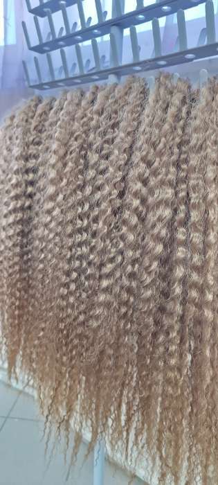 Фотография покупателя товара САМБА Афролоконы, 60 см, 270 г, тёмно-русый, русый HKB18Т/6 (Бразилька) - Фото 17