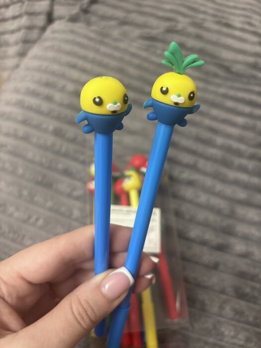 Фотография покупателя товара Ручка-прикол Calligrata «Фрукты/Ягоды», синий стержень, гелевая, МИКС - Фото 1