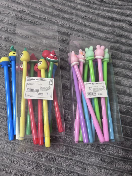 Фотография покупателя товара Ручка-прикол Calligrata «Фрукты/Ягоды», синий стержень, гелевая, МИКС - Фото 2