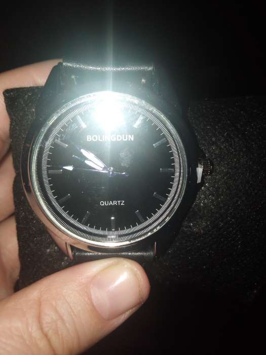 Фотография покупателя товара Мужской подарочный набор Bolingdun 2 в 1: наручные часы, браслет, d-4.2 см - Фото 2