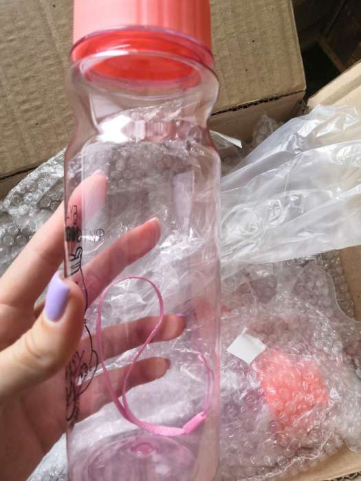 Фотография покупателя товара Бутылка для воды пластиковая «Капибара», 500 мл - Фото 2