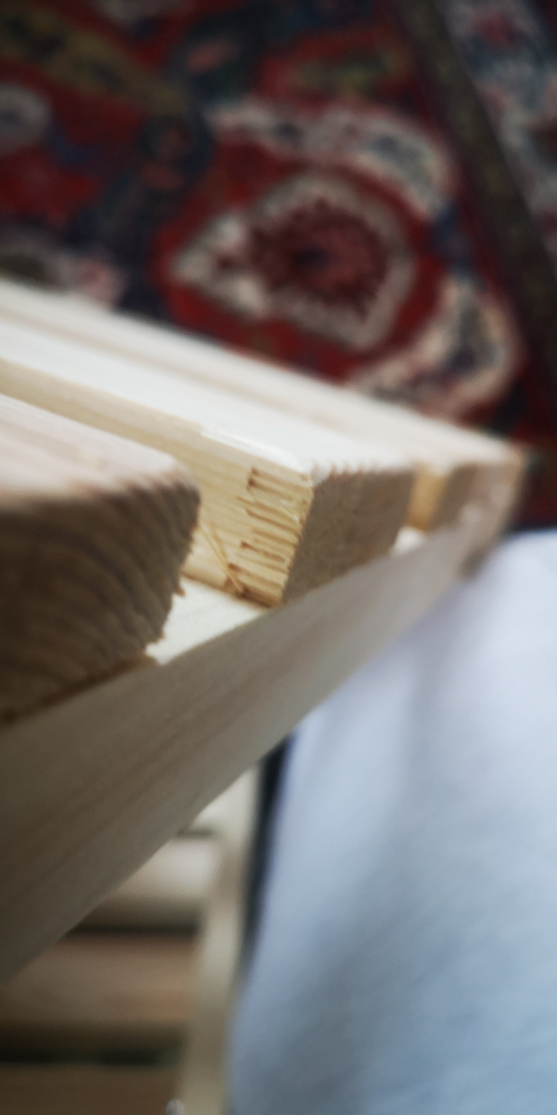 Фотография покупателя товара Стеллаж деревянный усиленный 2 секции, винтовое соединение, регулируемые полки 99,6х82х31 см