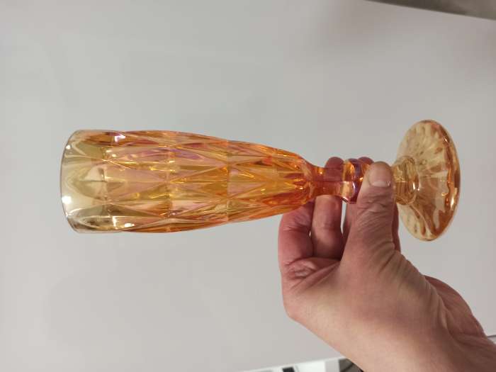 Фотография покупателя товара Бокал стеклянный для шампанского Magistro «Круиз», 160 мл, 7×20 см, цвет янтарный - Фото 7