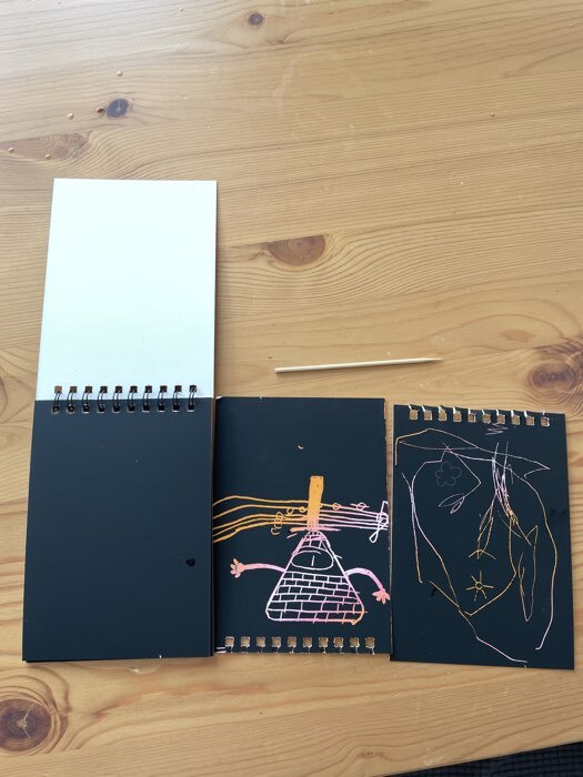 Фотография покупателя товара Гравюра блокнот детский «Корги бум», 10 листов, штихель - Фото 1