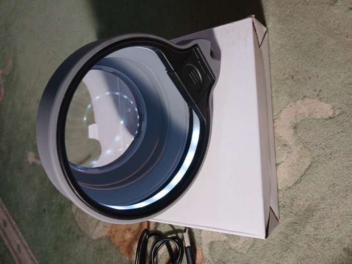 Фотография покупателя товара Лупа складная, 4х, линза 70 мм - Фото 2