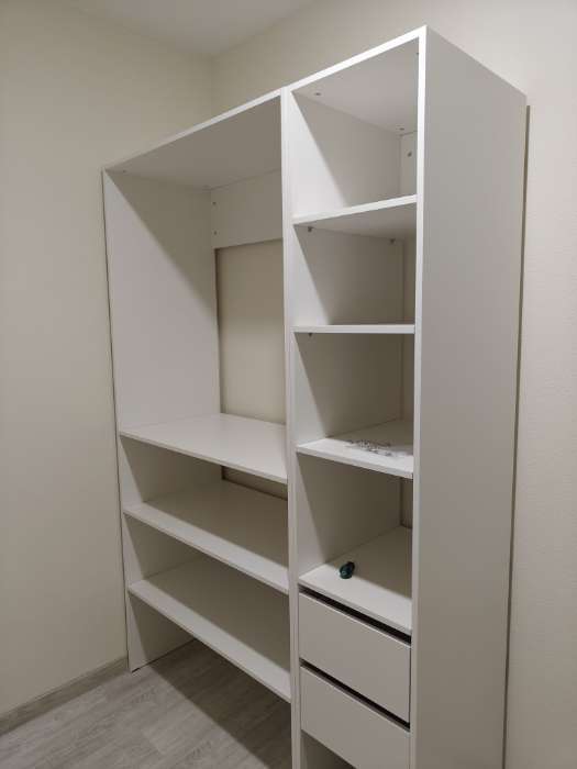 Фотография покупателя товара Стеллаж модульной гардеробной системы «Модус», 2090×600×420 мм, цвет белый - Фото 2