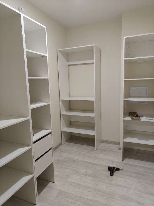 Фотография покупателя товара Стеллаж модульной гардеробной системы «Модус», 2090×600×420 мм, цвет белый - Фото 3