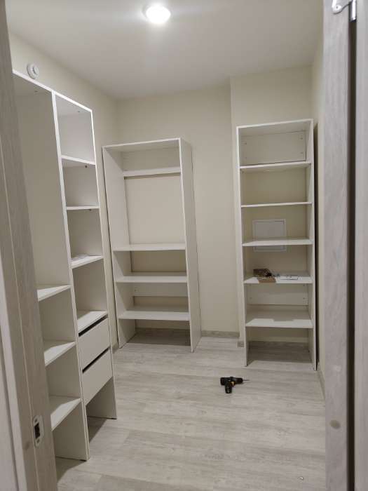 Фотография покупателя товара Стеллаж модульной гардеробной системы «Модус», 2090×600×420 мм, цвет белый - Фото 4