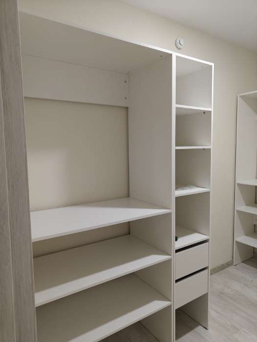 Фотография покупателя товара Стеллаж модульной гардеробной системы «Модус», 2090×600×420 мм, цвет белый - Фото 5