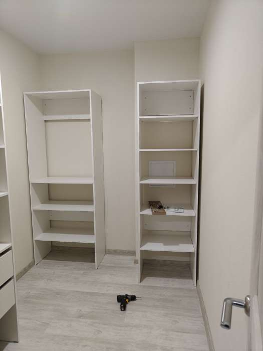 Фотография покупателя товара Стеллаж модульной гардеробной системы «Модус», 2090×600×420 мм, цвет белый - Фото 6