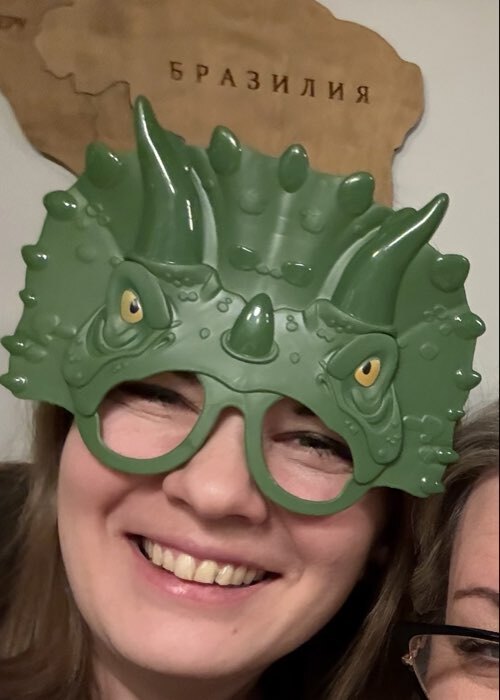 Фотография покупателя товара Маска - очки «Динозавр», МИКС - Фото 1