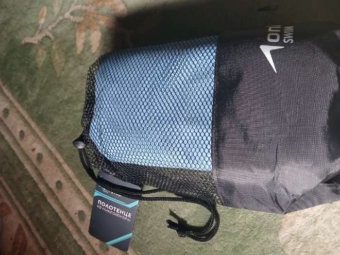 Фотография покупателя товара Полотенце из микрофибры ONLYTOP, 76×152 см, цвет голубой - Фото 1