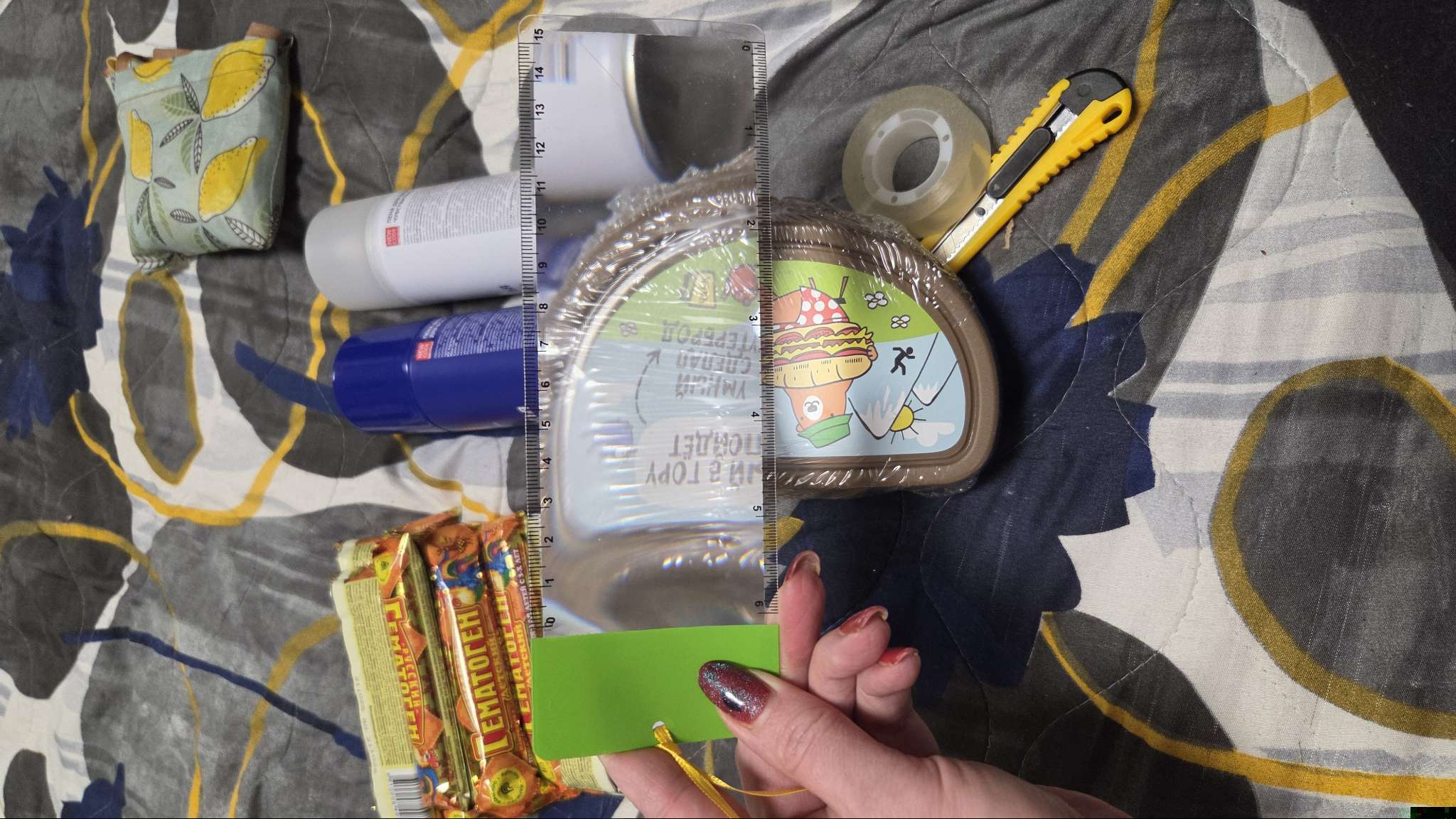 Фотография покупателя товара Лупа - закладка 3х, линейка 15 см, МИКС - Фото 4