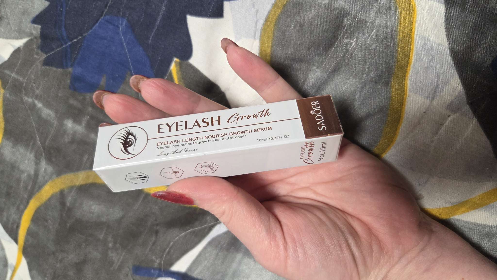 Фотография покупателя товара Сыворотка для роста ресниц SADOER, 10 мл - Фото 1