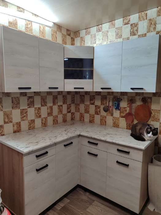 Фотография покупателя товара Кухонный гарнитур прямой «Алиса» Loft, 1750 мм, цвет дуб сонома/ сосна белая Loft - Фото 1