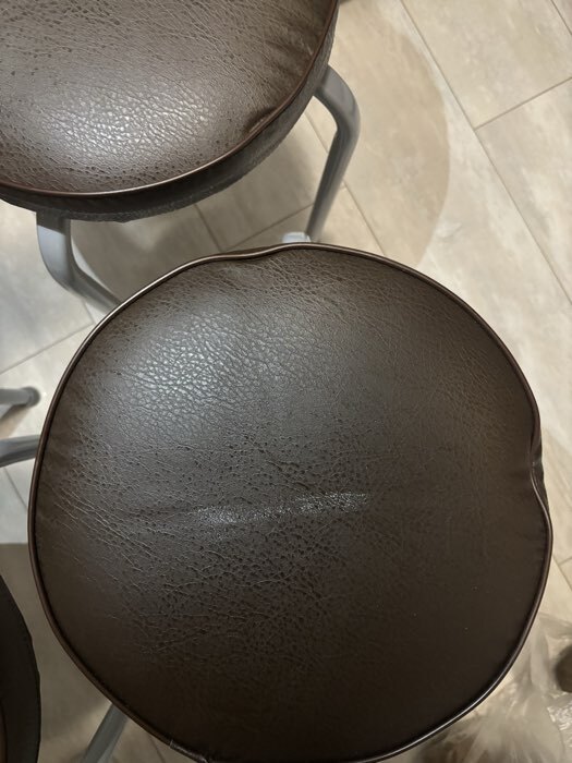 Фотография покупателя товара Табурет для кухни «Булат», экокожа, цвет шоколад - Фото 9