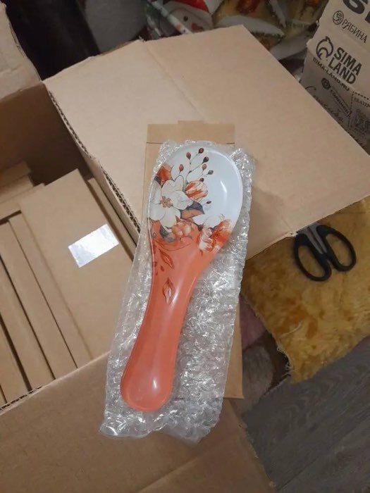 Фотография покупателя товара Подставка под ложку стеклянная «С любовью», 21.4×7.5 см - Фото 2