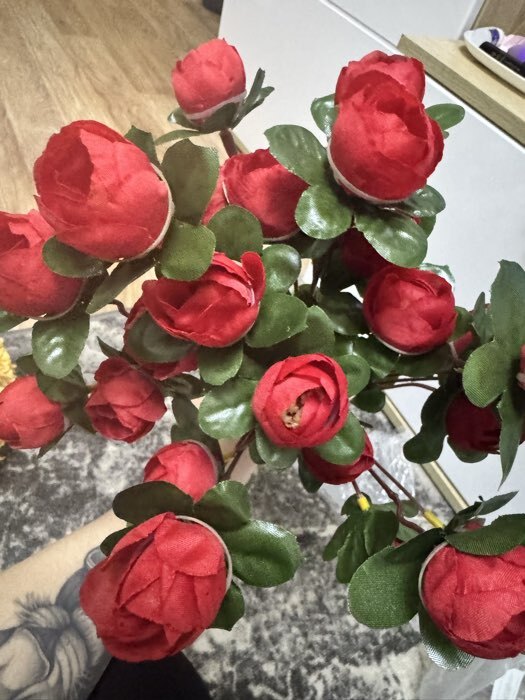 Фотография покупателя товара Букет искусственный «Роза Тереза», 3×33 см, МИКС - Фото 1