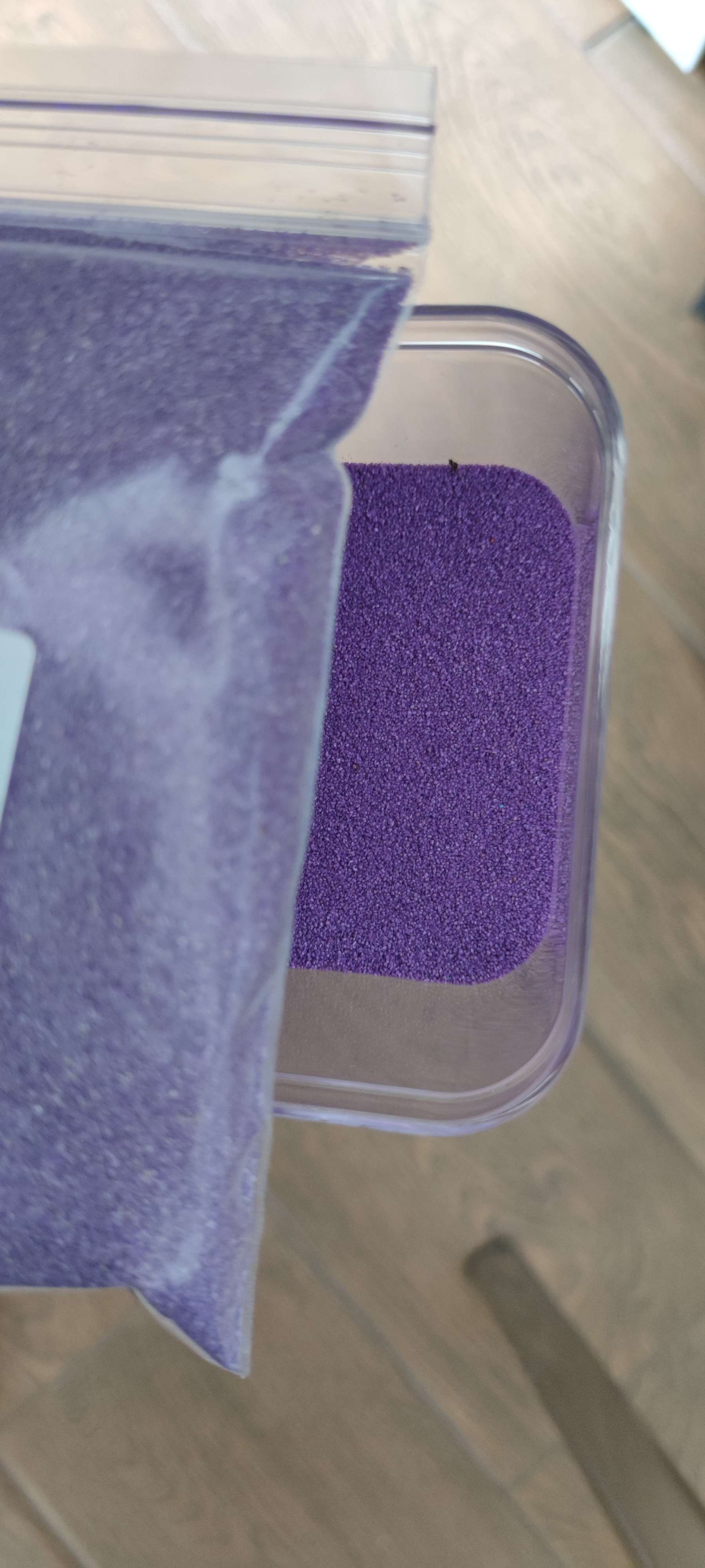 Фотография покупателя товара №13 Цветной песок «Фиолетовый» 500 г - Фото 8