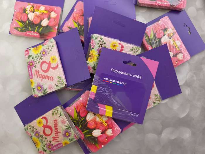 Фотография покупателя товара Леденцы в блистере «С 8 Марта» тюльпаны, со вкусом апельсина, 16 г - Фото 1
