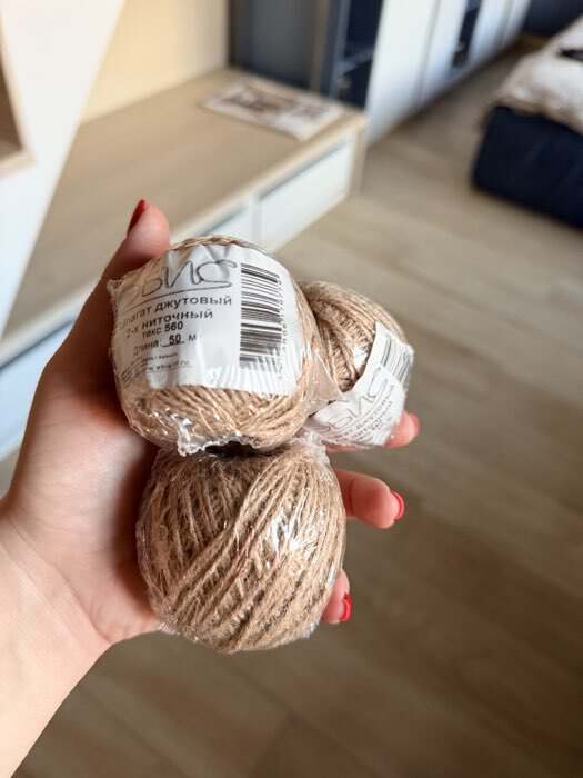 Фотография покупателя товара Шпагат джутовый для подвязки растений, 50 м, 560 текс, 1 нить, джут, Greengo - Фото 4